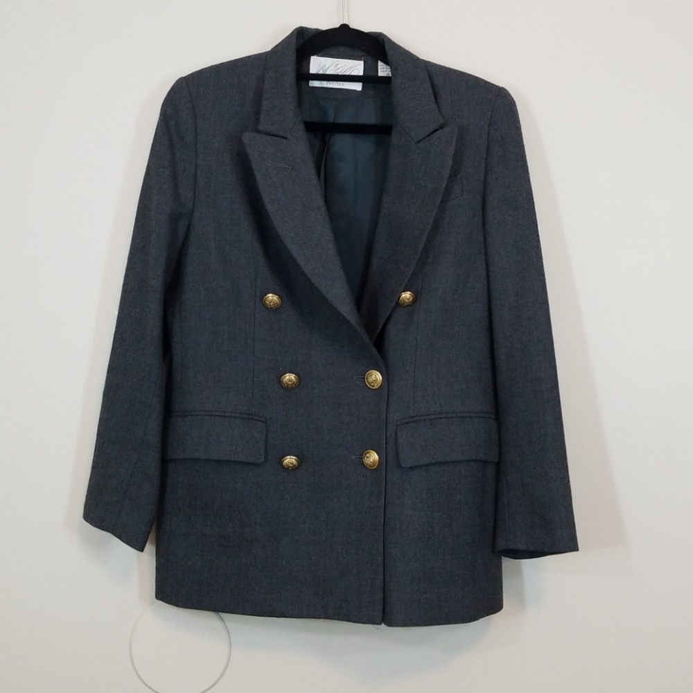 Lort&Taylor Grey Wool Blazer